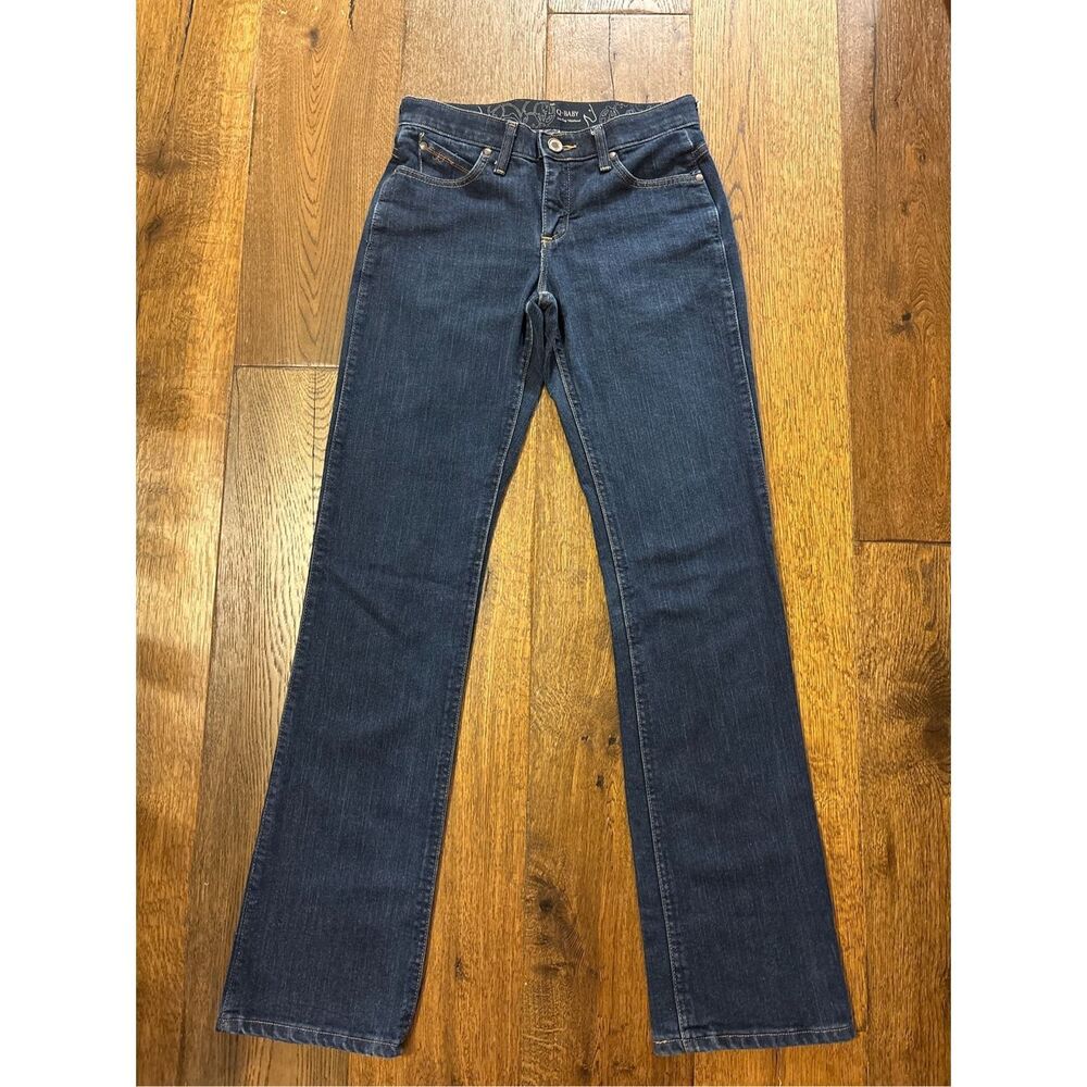 Wrangler Q-baby 5/34 5 tall western denim jeans no gap waist
